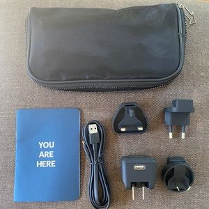 AWAY Travel Luggage Adapter International Plug Set Mesh Bag KIT-ADAPT-INTL1